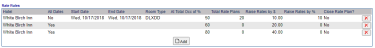 Rate Rules section example